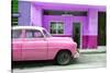 Cuba Fuerte Collection - Vintage Pink Car of Havana-Philippe Hugonnard-Stretched Canvas