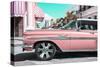 Cuba Fuerte Collection - Vintage Pink Car-Philippe Hugonnard-Stretched Canvas