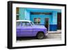 Cuba Fuerte Collection - Vintage Purple Car of Havana-Philippe Hugonnard-Framed Photographic Print