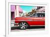 Cuba Fuerte Collection - Vintage Red Car-Philippe Hugonnard-Framed Photographic Print