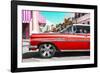 Cuba Fuerte Collection - Vintage Red Car-Philippe Hugonnard-Framed Photographic Print