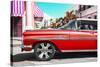 Cuba Fuerte Collection - Vintage Red Car-Philippe Hugonnard-Stretched Canvas