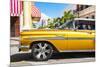 Cuba Fuerte Collection - Vintage Yellow Car II-Philippe Hugonnard-Mounted Photographic Print