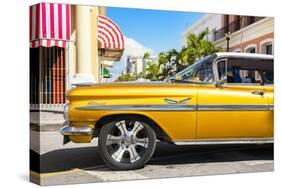 Cuba Fuerte Collection - Vintage Yellow Car II-Philippe Hugonnard-Stretched Canvas