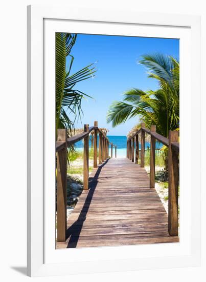 Cuba Fuerte Collection - Way to the Beach II-Philippe Hugonnard-Framed Photographic Print