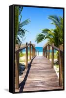 Cuba Fuerte Collection - Way to the Beach II-Philippe Hugonnard-Framed Stretched Canvas