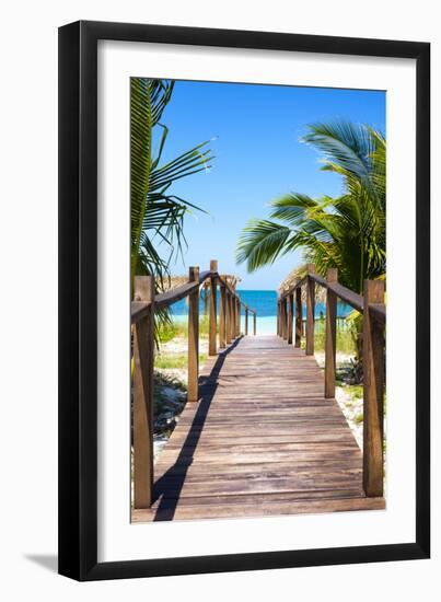 Cuba Fuerte Collection - Way to the Beach II-Philippe Hugonnard-Framed Premium Photographic Print