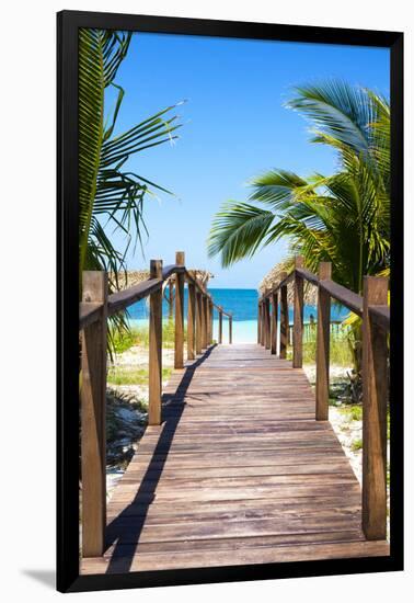 Cuba Fuerte Collection - Way to the Beach II-Philippe Hugonnard-Framed Photographic Print