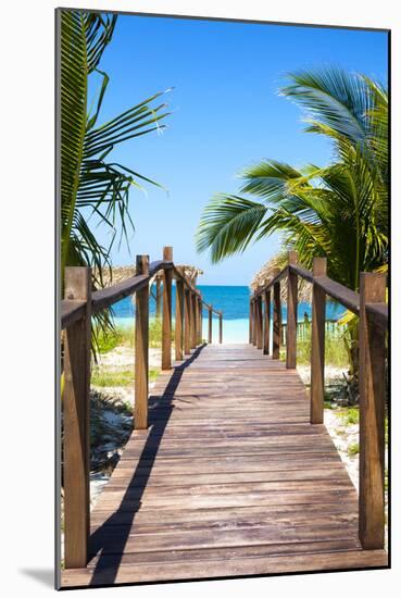 Cuba Fuerte Collection - Way to the Beach II-Philippe Hugonnard-Mounted Photographic Print