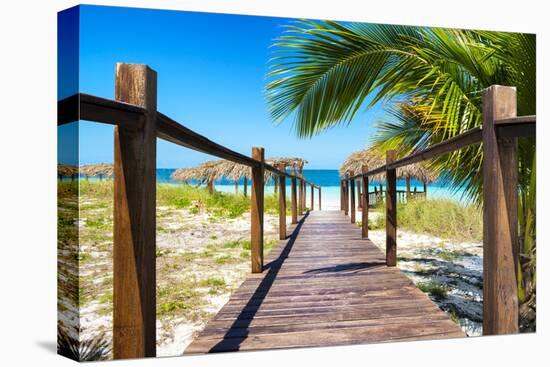 Cuba Fuerte Collection - Way to the Beach III-Philippe Hugonnard-Stretched Canvas