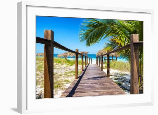 Cuba Fuerte Collection - Way to the Beach III-Philippe Hugonnard-Framed Photographic Print