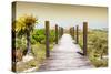 Cuba Fuerte Collection - Wild Beach Jetty at Sunset-Philippe Hugonnard-Stretched Canvas