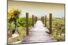 Cuba Fuerte Collection - Wild Beach Jetty at Sunset-Philippe Hugonnard-Mounted Photographic Print