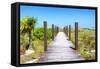 Cuba Fuerte Collection - Wild Beach Jetty-Philippe Hugonnard-Framed Stretched Canvas