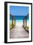 Cuba Fuerte Collection - Wooden Jetty on the Beach II-Philippe Hugonnard-Framed Photographic Print