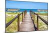 Cuba Fuerte Collection - Wooden Jetty on the Beach III-Philippe Hugonnard-Mounted Photographic Print