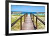 Cuba Fuerte Collection - Wooden Jetty on the Beach III-Philippe Hugonnard-Framed Photographic Print