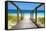 Cuba Fuerte Collection - Wooden Jetty on the Beach-Philippe Hugonnard-Framed Stretched Canvas