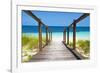 Cuba Fuerte Collection - Wooden Jetty on the Beach-Philippe Hugonnard-Framed Photographic Print