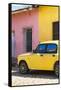 Cuba Fuerte Collection - Yellow Car in Trinidad II-Philippe Hugonnard-Framed Stretched Canvas