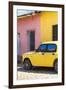 Cuba Fuerte Collection - Yellow Car in Trinidad II-Philippe Hugonnard-Framed Photographic Print