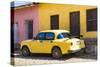 Cuba Fuerte Collection - Yellow Car in Trinidad-Philippe Hugonnard-Stretched Canvas