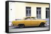 Cuba Fuerte Collection - Yellow Car-Philippe Hugonnard-Framed Stretched Canvas