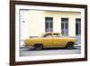 Cuba Fuerte Collection - Yellow Car-Philippe Hugonnard-Framed Photographic Print