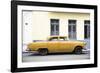 Cuba Fuerte Collection - Yellow Car-Philippe Hugonnard-Framed Photographic Print