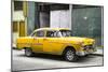 Cuba Fuerte Collection - Yellow Chevy-Philippe Hugonnard-Mounted Photographic Print