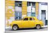 Cuba Fuerte Collection - Yellow Classic American Car-Philippe Hugonnard-Mounted Photographic Print