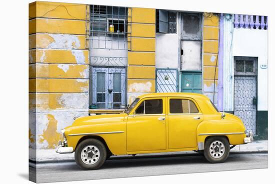 Cuba Fuerte Collection - Yellow Classic American Car-Philippe Hugonnard-Stretched Canvas