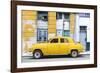 Cuba Fuerte Collection - Yellow Classic American Car-Philippe Hugonnard-Framed Photographic Print