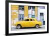 Cuba Fuerte Collection - Yellow Classic American Car-Philippe Hugonnard-Framed Photographic Print