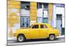 Cuba Fuerte Collection - Yellow Classic American Car-Philippe Hugonnard-Mounted Photographic Print