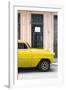 Cuba Fuerte Collection - Yellow Classic Car-Philippe Hugonnard-Framed Photographic Print
