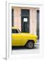 Cuba Fuerte Collection - Yellow Classic Car-Philippe Hugonnard-Framed Photographic Print