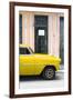 Cuba Fuerte Collection - Yellow Classic Car-Philippe Hugonnard-Framed Photographic Print