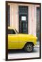 Cuba Fuerte Collection - Yellow Classic Car-Philippe Hugonnard-Framed Photographic Print