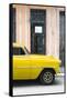 Cuba Fuerte Collection - Yellow Classic Car-Philippe Hugonnard-Framed Stretched Canvas