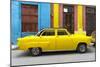 Cuba Fuerte Collection - Yellow Taxi of Havana-Philippe Hugonnard-Mounted Photographic Print