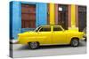 Cuba Fuerte Collection - Yellow Taxi of Havana-Philippe Hugonnard-Stretched Canvas