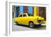 Cuba Fuerte Collection - Yellow Taxi of Havana-Philippe Hugonnard-Framed Photographic Print
