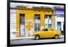 Cuba Fuerte Collection - Yellow Vintage American Car in Havana-Philippe Hugonnard-Framed Photographic Print