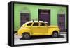 Cuba Fuerte Collection - Yellow Vintage Car-Philippe Hugonnard-Framed Stretched Canvas