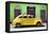 Cuba Fuerte Collection - Yellow Vintage Car-Philippe Hugonnard-Framed Stretched Canvas