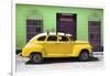 Cuba Fuerte Collection - Yellow Vintage Car-Philippe Hugonnard-Framed Photographic Print