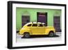 Cuba Fuerte Collection - Yellow Vintage Car-Philippe Hugonnard-Framed Photographic Print