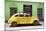 Cuba Fuerte Collection - Yellow Vintage Car-Philippe Hugonnard-Mounted Photographic Print