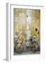 Cuba, Havana. Bicycle with Flowers Leaning Against a Decaying Wall-Brenda Tharp-Framed Photographic Print